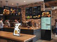 Écrans numériques LCD Sinmar pour menus, affichage intérieur/extérieur mural, signalétique numérique pour restaurants et food trucks