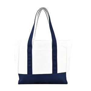 Bolsa de Mano Personalizada con Cierre de Cremallera Superior, Bolsas de Compras Personalizadas al por Mayor, Bolsa de Lona Moderna Bordada con Imagen - Product Image 1