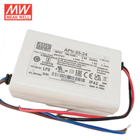 Fuente de Alimentación Conmutada de Salida Única Mean Well de 35W, APV-35 para Uso Industrial con Salidas de 5V, 12V, 15V, 24V y 36V, Transformador Toroidal