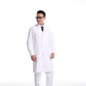 Consegna Rapida <span class=keywords><strong>Camice</strong></span> da Laboratorio Bianco in Twill per <span class=keywords><strong>Uomo</strong></span> Uniforme da Medico per Ospedale Uniforme da Dentista Made in China - Product Image 4