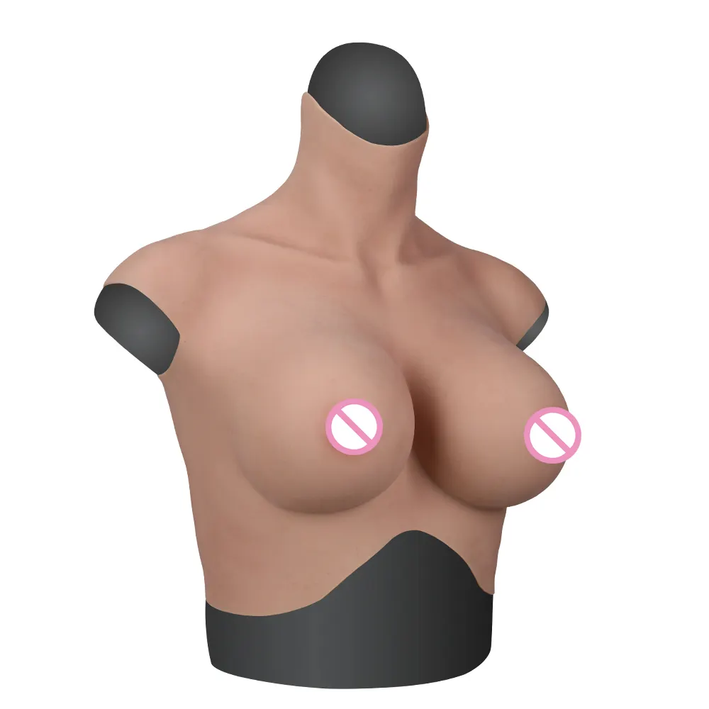 High Quality Crossdresser Drag Queen Transgender Realistic Artificial Fake Silicone BoobS Breastplate Breast