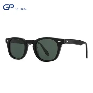 Gafas de sol polarizadas de acetato de diseñador Premium de lujo para hombre de marca personalizada 2023