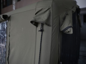 Customized TC Cotton Inflatable Camping Tent 17.28sqm Green Luxury Glamping Partition Removable <b>Floor</b> TPU TC Cotton Inflatable T - Product Image 6