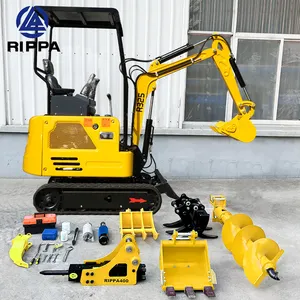 Trung Quốc rippa EPA động cơ mini Digger Crawler machely Bagger 1 tấn 1.5 tấn 2 tấn Mini Máy xúc để bán