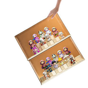 Présentoir rectangulaire en <span class=keywords><strong>plastique</strong></span> pour <span class=keywords><strong>rangement</strong></span> de boîtes mystères avec éclairage, vitrine anti-poussière pour figurines et poupées, vente en gros - Product Image 5