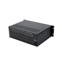 Codificador IP HD de Transmisión en Vivo de 16 Canales H264 H265 HEVC con 4 Salidas TS AAC/MP3 para Montaje en Rack, Chasis Metálico 3U