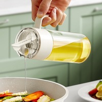 Outils de cuisine grande capacité 550ml 18.6oz verseur d'huile de cuisson sauce soja vinaigre bouteille en verre distributeur d'huile d'olive