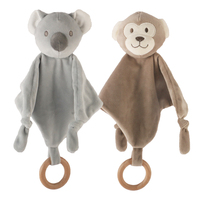 Jouets en peluche personnalisés peluche bébé couette couverture apaisante jouet bébé crochet couverture de sécurité serviette apaisante