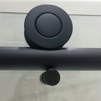 Porte de douche coulissante sans cadre en acier inoxydable 304 de style moderne KMRY pour hôtel, cloison en verre trempé anti-explosion en acrylique