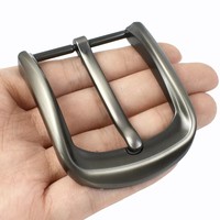 Meetee YK117 40mm DIY Boucles de ceinture en alliage de zinc Gunmetal Durable Hardware pour les ceintures en cuir Sacs Boucles de ceinture d'affaires pour hommes