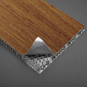 Wooden Grain PE PVDF 12mm <strong>Aluminium</strong> <strong>Honeycomb</strong> Core Sandwich Composite <strong>Panel</strong> in Cheap Price - Product Image 3