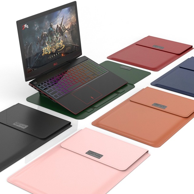 12/13/15/17 Inch 3-in-1 Multifunctional Laptop Sleeve Case Protective Bag Portable Notebook Stand Pen Holder Mouse Pad
