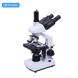 Opto-edu-Microscopio A31.5121-T Trinocular con Usb, Microscopio Digital de vídeo biológico, 5,0 M