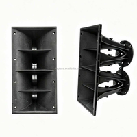 Profesional Cocok untuk Line Array Dual 75core Tweeter Speakers Line Array Horn Double Throat Opening
