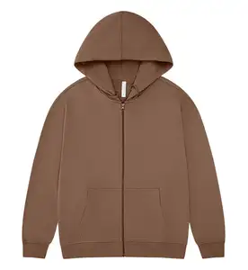 Vente en gros de pull-over à fermeture éclair imprimé en coton de haute qualité pour hommes sweat à capuche à fermeture éclair pour hommes personnalisation OEM bricolage