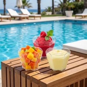 Vasos <span class=keywords><strong>de</strong></span> Plástico PS Cónicos <span class=keywords><strong>de</strong></span> Pared Simple Transparentes para Pasteles, Postres, Mini Contenedores <span class=keywords><strong>de</strong></span> Helado, Mousse, Pudín, para Fiestas, Catering, Desechables - Product Image 6