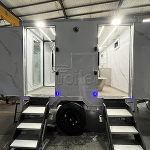 Luxury Portable Toilet <strong>Camping</strong> Restrooms Shower <strong>Unit</strong> 280X210X210Cm Waterproof Durable Design Mobile Shower Bathroom Trailer - Product Image 1