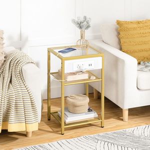 Mesa Auxiliar Dorada al por Mayor, Mesa Auxiliar Dorada para Sofá, Mesa Auxiliar Dorada para Sala de Estar, Mesa Auxiliar Dorada para Café - Product Image 4