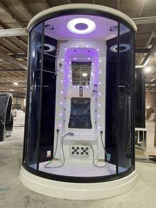 Cabina <span class=keywords><strong>Doccia</strong></span>/Bagno Turco di Lusso con Telaio Quadrato in Alluminio Scorrevole per Uso in Appartamento - Product Image 3