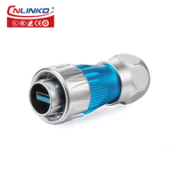 CNLINKO Conector de Panel Frontal con Puerto USB DH24, Extensión de Cable USB, Resistente al Agua IP68