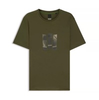 Camiseta Casual para Hombre 2026 con Pedrería, Ventilada, de Algodón Puro, Talla Grande, Estilo Retro, Exquisita y Transpirable