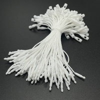 8cm de Long Super Fine Haute Qualité Blanc Nylon Étiquette Corde Vêtements Étiquette Longe Bijoux Étiquette Corde