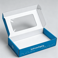 Boîte d'emballage pour gâteau transparente personnalisée haut de gamme avec fenêtre, boîtes en papier pour boulangerie personnalisées