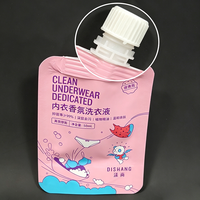 Lessive liquide format voyage, pochette souple avec bec verseur, mini recharge portable, anti-fuite, personnalisable OEM