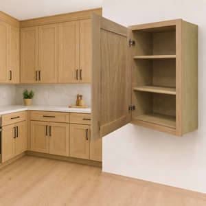 W0930/W0936-W2130/W2136 Wall Mounted <b>Storage</b> Cabinets For Kitchen | USA Warehouse | Free Shipping Wooden White Oak Cabinets - Product Image 1