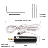 Vente d'usine Mini perceuse USB Kit de forets à main en résine époxy fabrication de bijoux outils d'artisanat en bois 5V prise USB tournevis outil Ki