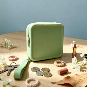 Borsa Cosmetica in Silicone Impermeabile di Alta Qualità, Portachiavi, Portafoglio con Cerniera, Piccolo <span class=keywords><strong>Portamonete</strong></span> Quadrato - Product Image 1