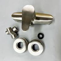 Ensemble de robinets de douche et de bain en acier inoxydable 304 brossé, à poignée unique, fourni par l'usine, design simple, SF-8903