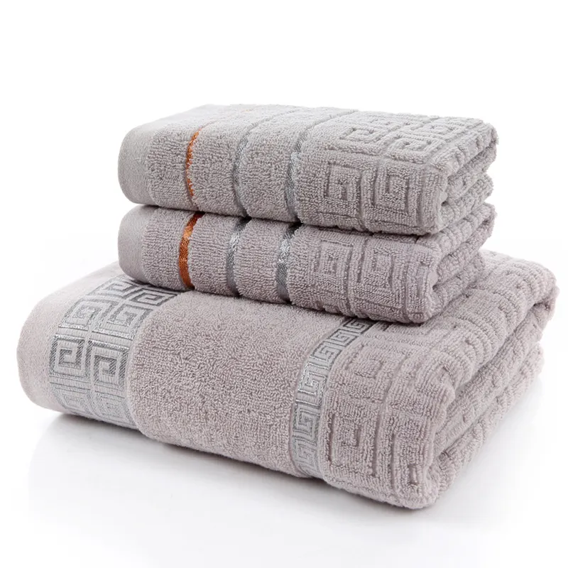 2021 Ready To Ship Bath Towel Set Cheap Price Toallas 100% Cotton Soft Lint Free Luxury Box Gift Towels