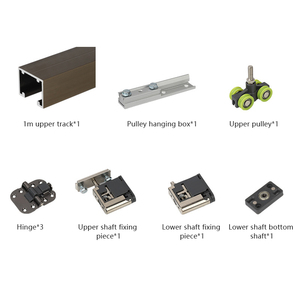 RHETECH Kits <span class=keywords><strong>de</strong></span> <span class=keywords><strong>quincaillerie</strong></span> moderne en aluminium <span class=keywords><strong>pour</strong></span> portes coulissantes 3/7 pouces, système <span class=keywords><strong>de</strong></span> glissière <span class=keywords><strong>pour</strong></span> portes pliantes, accessoires <span class=keywords><strong>de</strong></span> mobilier <span class=keywords><strong>de</strong></span> salle <span class=keywords><strong>de</strong></span> bain - Product Image 3