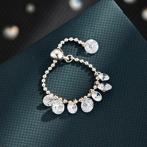 Starry Sky Necklace Bracelet Ring Set Zinc Alloy Adjustable Collarbone Chain Party Jewelry - Product Image 4