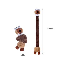 Jouets pour animaux de compagnie en gros Nouveaux jouets interactifs pour chiens à long cou résistants à l'usure à mâcher à presser avec son interactif pour animaux de compagnie ennuyeux