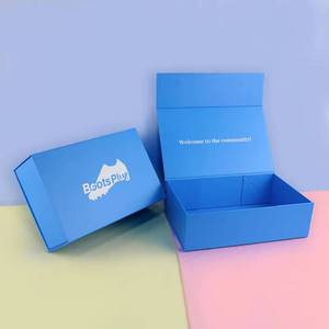 Caja de Regalo Magnética Plegable Plana de Cartón Ecológico Personalizada para Empaque de Zapatos, Ropa y Ropa Interior - Product Image 1