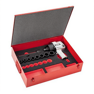 Pneumatic Screw <b>Driver</b> 928 DN S12 <b>Set</b> With Socket Bits And Case For Industrial Use - Product Image 2