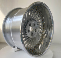 Weiya 15 "16" 17 "18" 19 "20" 21 "22" 23 "24" 26 "pouces Jantes de voiture en alliage forgé personnalisées 3 pièces Roues 5 trous 130 120 114.3 112