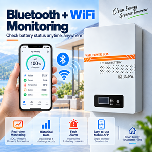 Batería Solar de Pared LIRVO Spit 51.2v 100ah 200ah, Batería de <span class=keywords><strong>Litio</strong></span> de 48v <span class=keywords><strong>5kw</strong></span> con CAN - Product Image 3