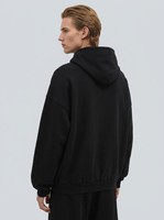 Tissu TC de qualité supérieure Impression et broderie de pointe Polyester / Coton de qualité supérieure Sweat-shirt Design minimaliste moderne