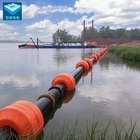 Tuyau en PEHD 20mm-1600mm, flotteur robuste en PEHD, utilisation marine et de dragage, résistant aux UV pour service offshore à long terme