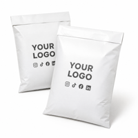 Sacs et enveloppes d'expédition personnalisés avec logo Sixty Mic, recyclables, imperméables, résistants aux déchirures et à l'humidité