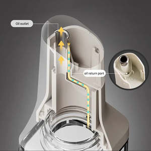 LOVFE Multifonction Home Cooking Oil Glass 2 in 1 500ml Oil Mister Vinegar Dispenser Bottle Olive Oil for Kitchen Cooking - Product Image 4