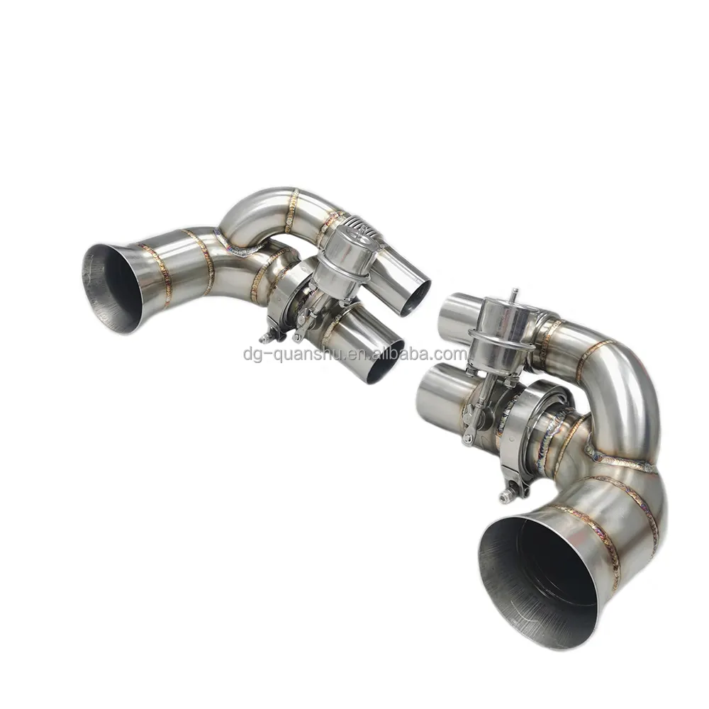 Performance Muffler Bypass Pipes with Valve for Porsche 911 991 991.1 991.2 GT2 RS GT3 GT3 RS 3.8L 4.0L H6 R4.0L 2014-2019