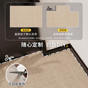 Home Entrance <b>Door</b> Mat Solid Color Non Slip Washable Polyester Fiber Rectangle Carpet For Entryway - Product Image 2