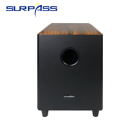 Subwoofer actif de 10 pouces, 120W, haut-parleur de basses pour home cinéma, 40Hz-180Hz, 6Ohm, 86 3dB, dimensions 300x300x392mm