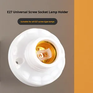 Không thể phá vỡ <span class=keywords><strong>E27</strong></span> giữ đèn 80mm phẳng phẳng cơ sở đèn 8cm chống rơi vít nhỏ ánh sáng lịch thi đấu không thể phá vỡ nhựa - Product Image 3