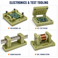 Service de fabrication CNC sur mesure pour supports et gabarits isolants G10 FR4, pour l'assemblage électrique et le positionnement de précision