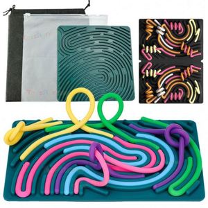 Tablero de Actividades Sensoriales Silencioso de Goma y Plástico para Alivio del Estrés, Juguetes Educativos Antiestrés para Niños, Aptos para Autismo y TDAH, Personalizables al por Mayor - Product Image 3